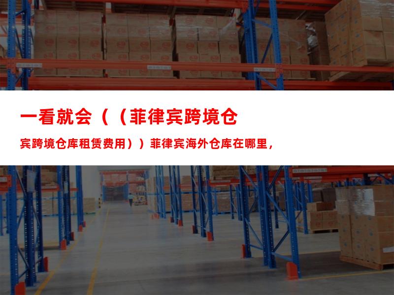 一看就会（（菲律宾跨境仓库租赁费用））菲律宾海外仓库在哪里，