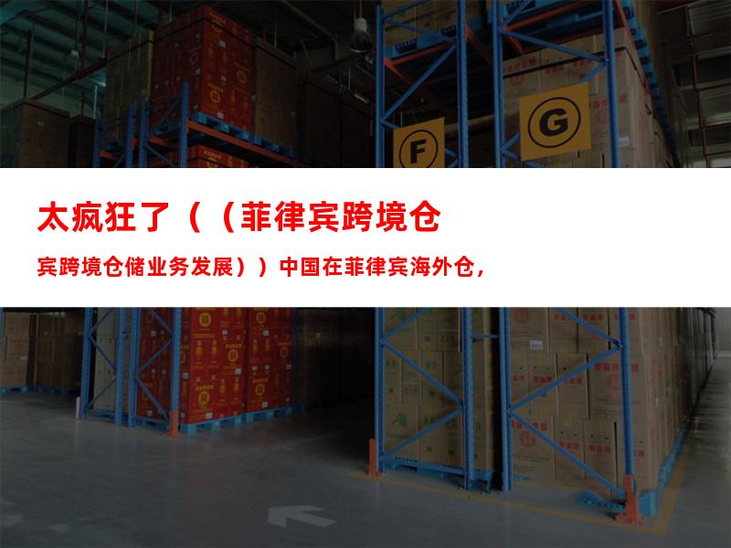 太疯狂了（（菲律宾跨境仓储业务发展））中国在菲律宾海外仓，