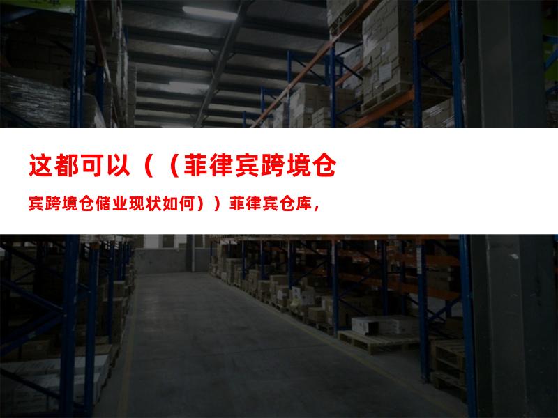 这都可以（（菲律宾跨境仓储业现状如何））菲律宾仓库，