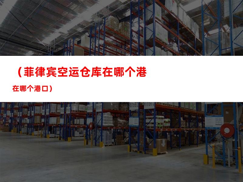 （菲律宾空运仓库在哪个港口）